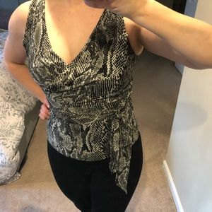 Express snake print top S